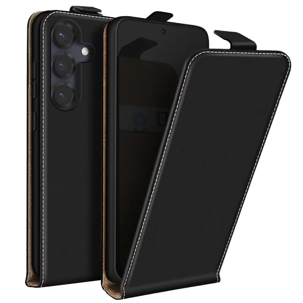 (Samsung Galaxy S25 Samsung Galaxy S25 ) Samsung Galaxy S25 Vertical Clamshell Case, - Phone Case Black 6935462428373