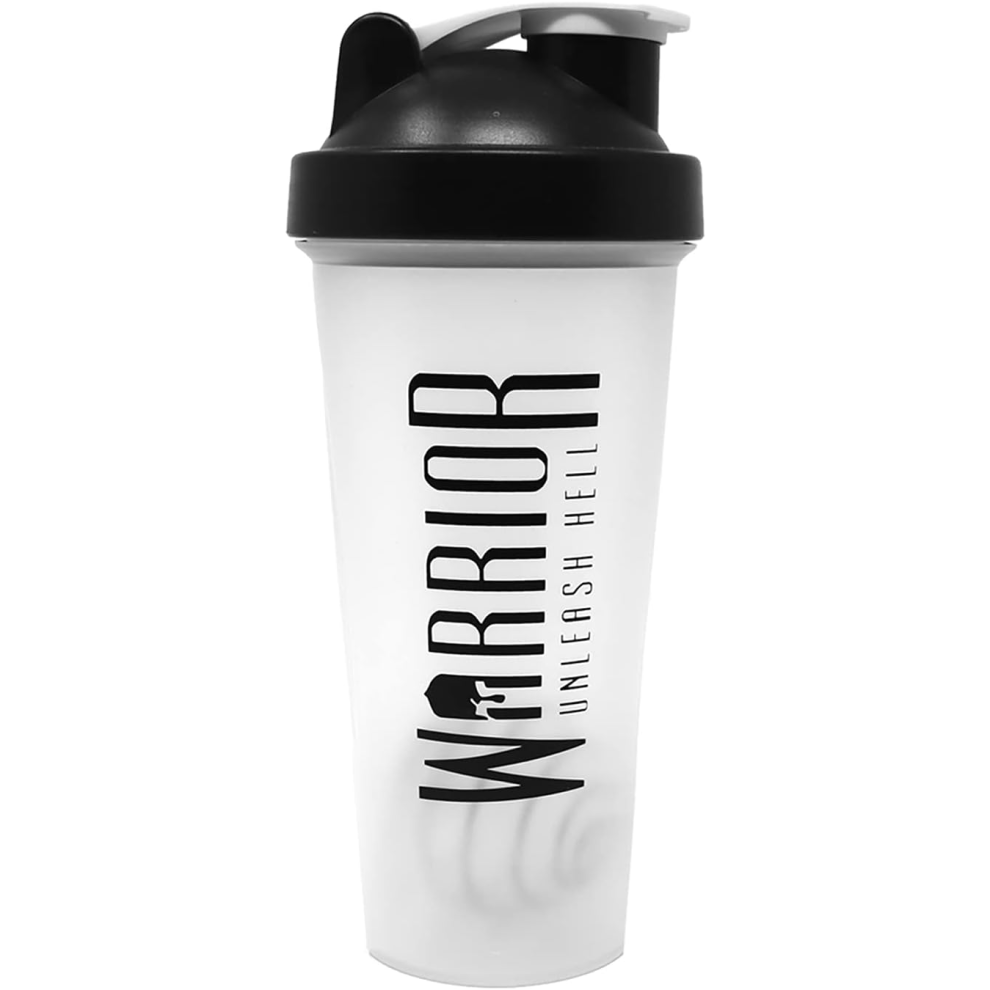 New Warrior Protein Shaker Bottle, Includes Wire Mixball Blender