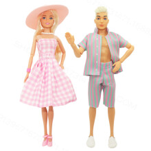 (Roze) Barbie Film Speelgoed Mode Leuke Cartoon Verandering Pop Set Kinderen Vakantiecadeau