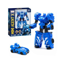 (Blauw) 5 stijlen Transformer Machine Auto Robot Speelgoed