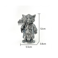 (Zilver) Zwarte Mythe Wukong Zhu Bajie Action Figure Model Pop Desktop Decoratief Ornament