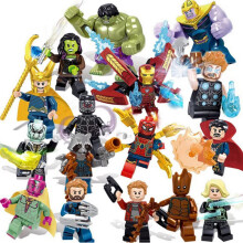 16PCS Superheroes-serie minifiguur geschikt voor Lego-bouwsteenspeelgoed