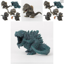 Leuke Godzilla Pvc-model speelgoedset 10 cm Q-versie Monster King 5 stijlen figuur verzamelbaar