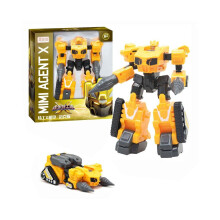 (Geel) 5 stijlen Transformer Machine Auto Robot Speelgoed