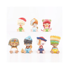 Prachtige Pvc Collectible Figures Cosplay Zombies Ji Gong Ne Zha Egyptische Farao Blind Box 8cm