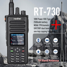 (Add tri-band answer)Radtel RT-730 10W Air Band Walkie Talkie Full Band Amateur Ham 199CH HT