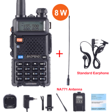 (Paquete de 6) Walkie Talkie UV-5R 8W original UV 5R Estación de radio CB amateur de alta potencia UV5R