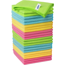 MR.SIGA Microfibre Cleaning Cloth, Pack of 24, Size:12.6" x 12.6"
