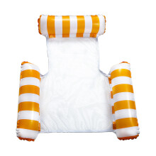 (StyleH) Stripe Three New Tube Opblaasbare Drijvende Drainagestoel Zwembadspeelgoed