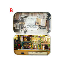 (Happy Street Corner) DIY Mini Box Theater Poppenhuis Scène Kits Speelgoed