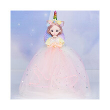 (StyleD) Intelligente Barbie tekenfilmpop met tule jurk 32 cm Eenhoorn student meisje cadeau
