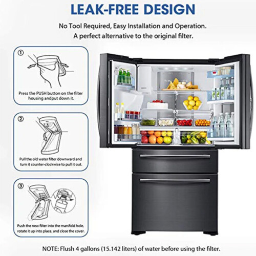 3 PACK For LG-LT1000P ADQ747935 Refrigerator Water Filter Replacement Kit 1