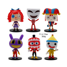 Amazing The Digital Circus 6-delige Circus Jongleren Clown Pvc Speelgoeddecoratieset