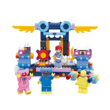 (4 stuks) 4 In1/8in1 Set Poppy Speeltijd Game Figuur Huggy Wuggy Blokken Puzzelspel Kinderen