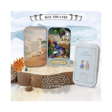 DIY miniatuur 3D poppenhuispakket voor Box Theatre Trilogy handwerk Blue Island