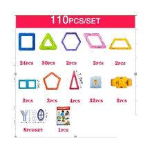 (110 stks) 128/184/246 stks Magnetische Bouwstenen Bouw Educatief Kinderen Magisch Speelgoed
