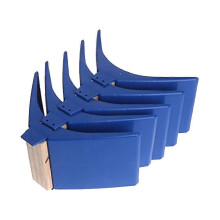 (As show, One size) 5Pcs Pigeon Perch Dove Rest Stand Frame Solid Wood Dwelling Pigeon Perches Roost for Bird Supplies Size L Blue