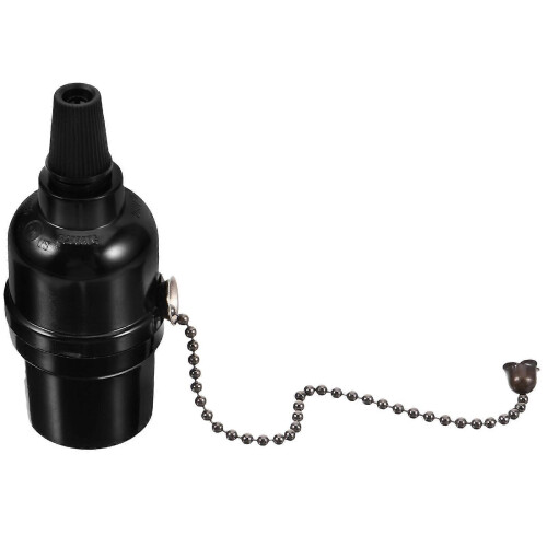 (As show, One size) Pull Chain Light Fixture E26 Base Ceiling Light Pull Switch Light Socket Holder 2