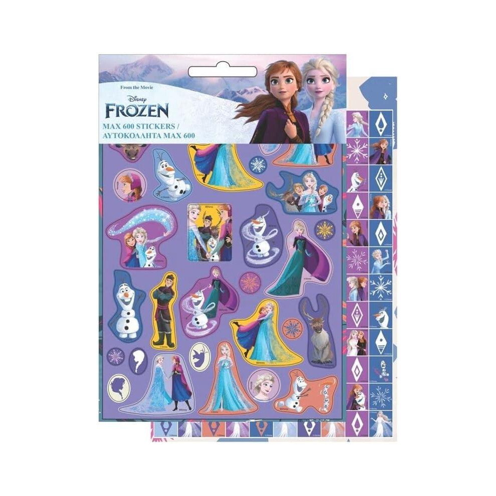 Disney Frozen Huge Assortment Of Over 600 Stickers Featuring Elsa, Anna, Olaf & More