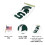 Autocolante Cacto do Deserto Michigan State University Spartans 4 Polegadas 5