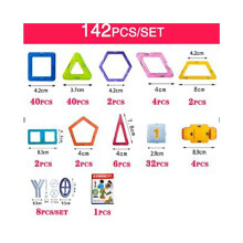 (142 stuks) 128/184/246 stuks Magnetische Bouwstenen Bouw Educatief Kinderen Magisch Speelgoed