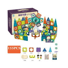 (Gewoon-155 stuks) Magnetische bouwstenen Constructie Educatief kinderspeelgoed
