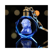 (Abedo, tasverpakking) Genshin Impact Crystal sleutelhanger LED-lichthanger