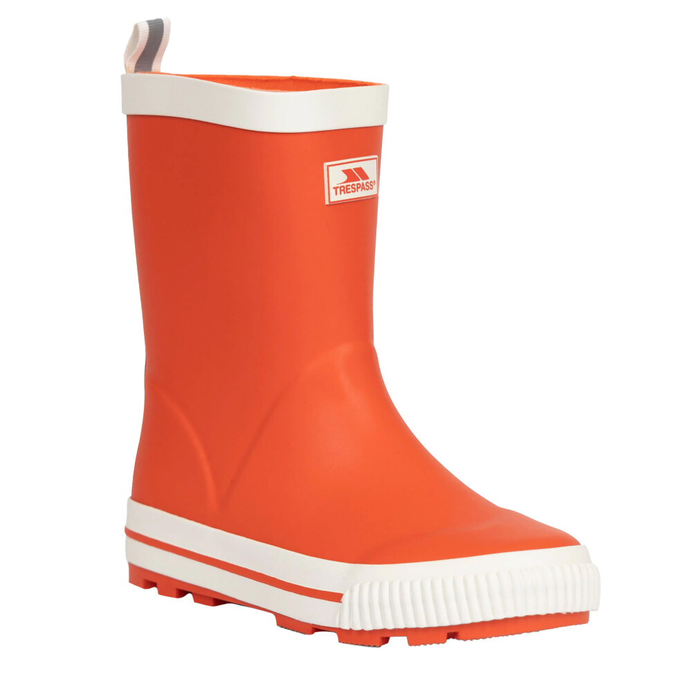 (9 UK Child, Poppy Red) Trespass Childrens/Kids Sammy Wellington Boots