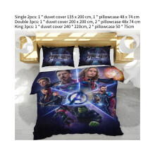 (A, Single) The Avengers Printing Single Double King Dekbed Cove Beddengoed Polyester voor thuis