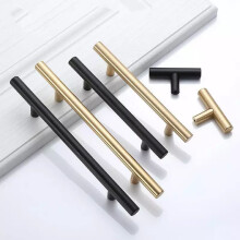 (Black,12*500*320mm)T-Bar Griffe Bad Küche Schrank Schublade Schrank Türgriff Loch 64320 mm