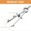 (As show, One size) Daily Use Geometry Compass Convenient Spring Compass Portable Leather Compass Work Accessory 4
