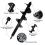 Spiral Drill Bit Fence Borer - Garden Yard Post Hole Digger Tool, 8*30cm 2