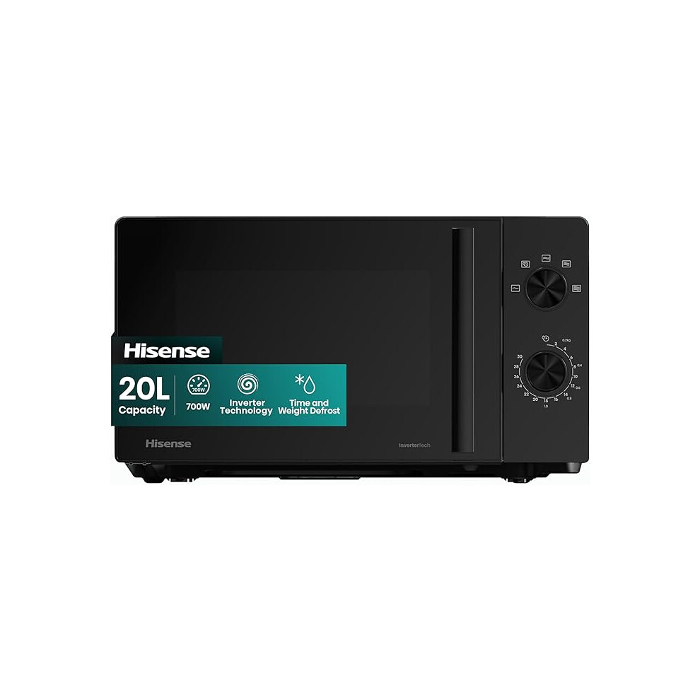 Hisense 700 Watts 20 Litre Inverter Microwave Oven Black