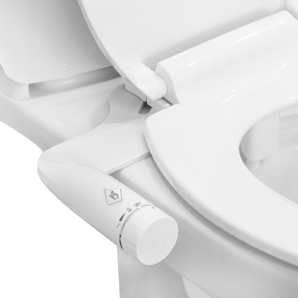 Belofay (Dual Nozzle) Bidet Toilet Seat Attachment With Button And Knob