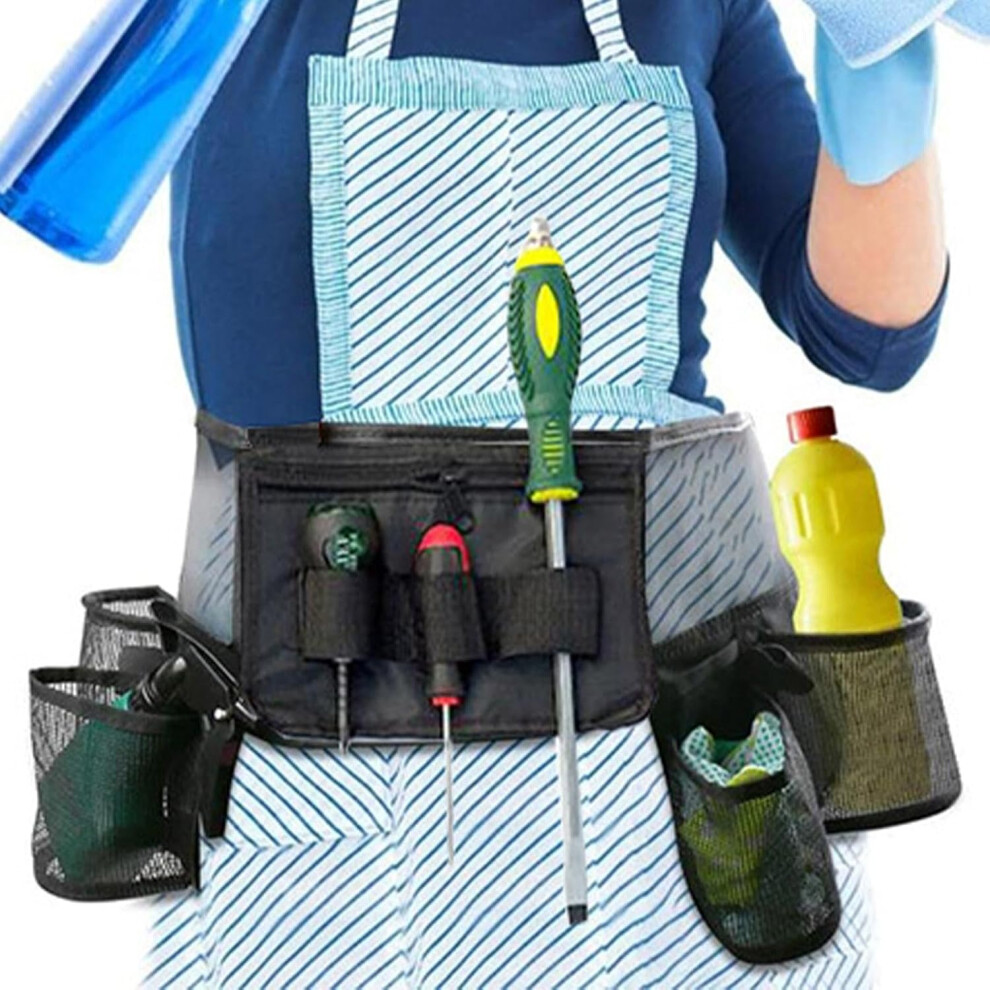Cleaning Waist Pouch - Tool Fanny Pack Women | Adjustable Cleaning Bottle Holster Belt, House Cleaning Supplies, Cleaning Tools For Housekeeping
