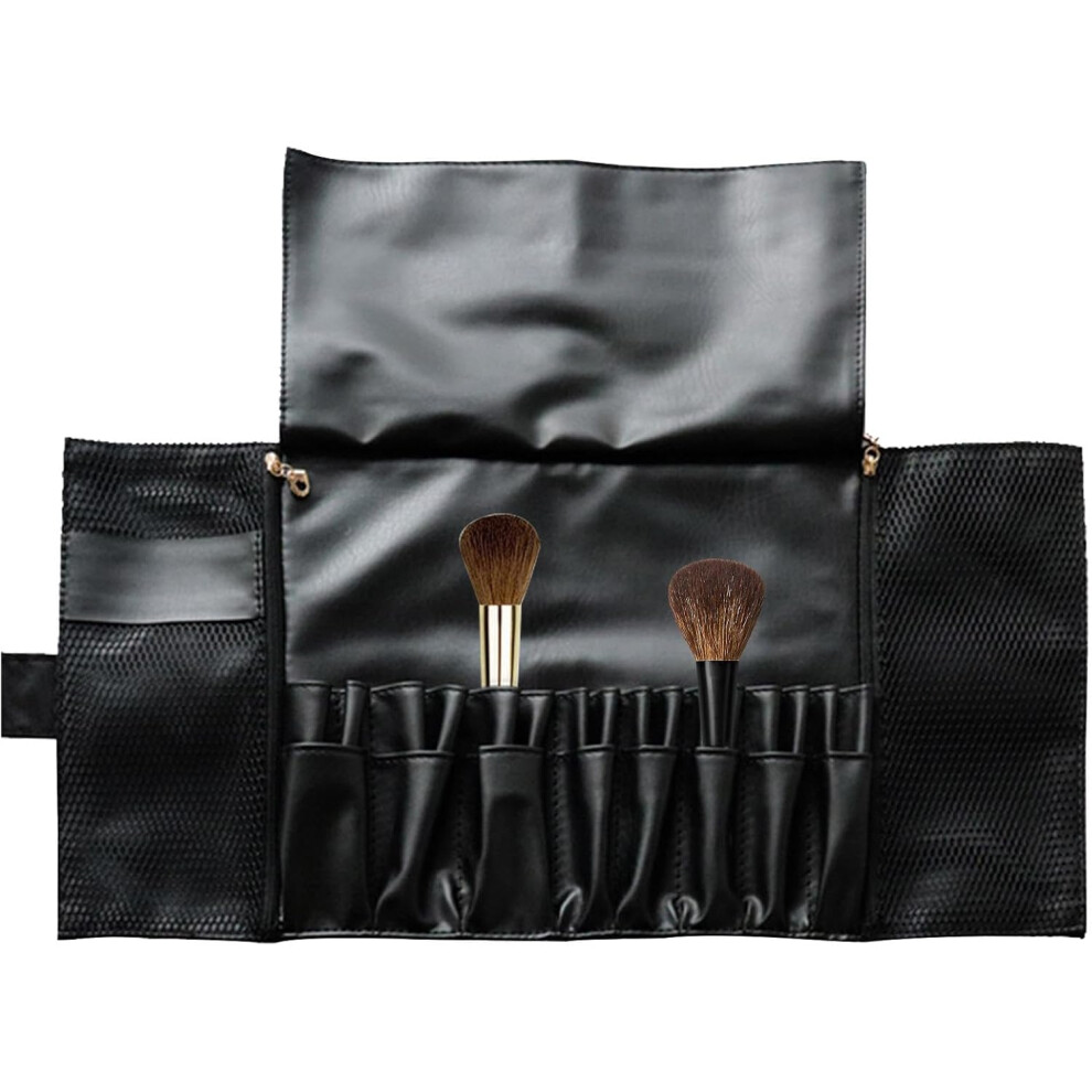 Brush Bag, Roll up Makeup Brush Organizer Bag, Artist Cosmetic Case for Makeup Brushes, Storage Bag, Portable Pouch