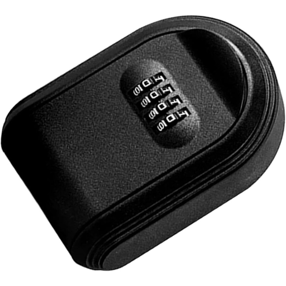 (Black) Magnetic Lock Box - Small Car and Door Magnetic Key Box,Thickened Hide Spare Key Outside Holder, Large Capacity Waterproof Anti-Theft Safety Lock Box