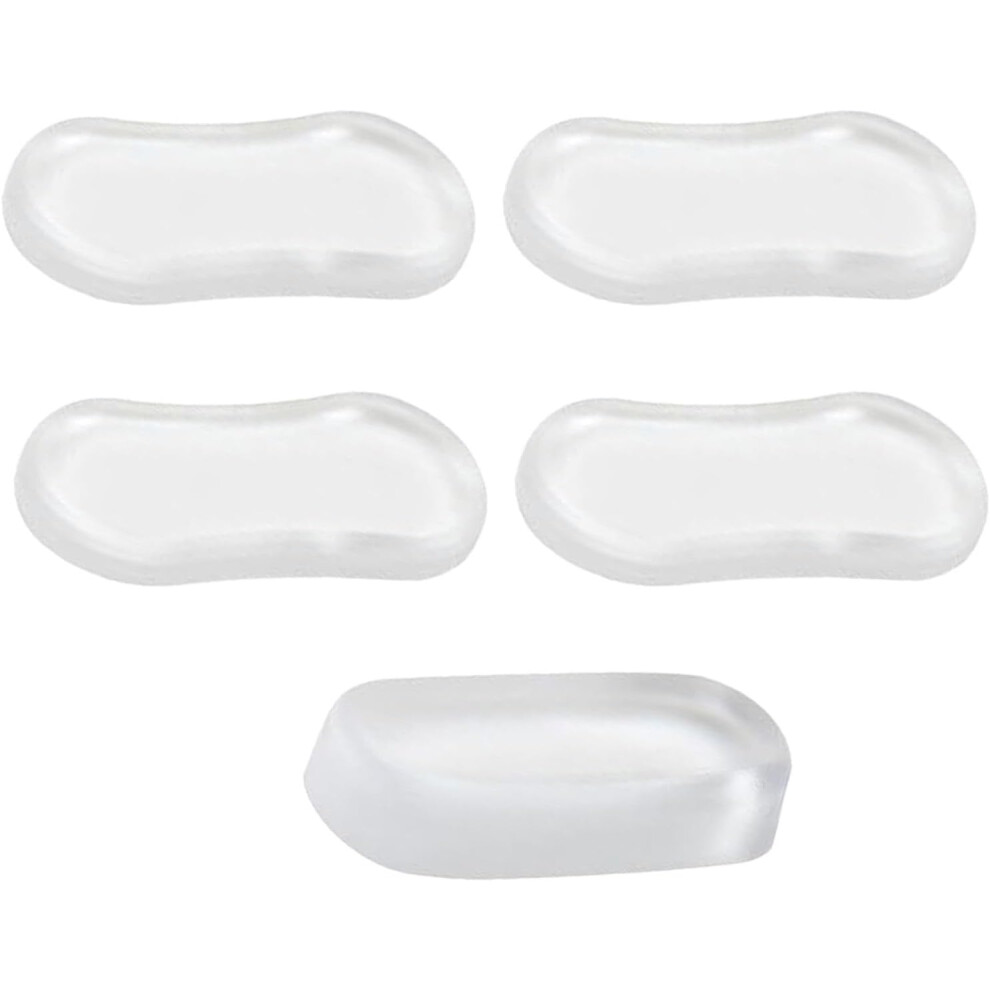 2 Toilet Seat Spacers for Bidet | Clear General Buffer | Strong Adhesive Noise Reducing Bidet Attachment, 5 Toilet Seat Replacement Parts for Home,