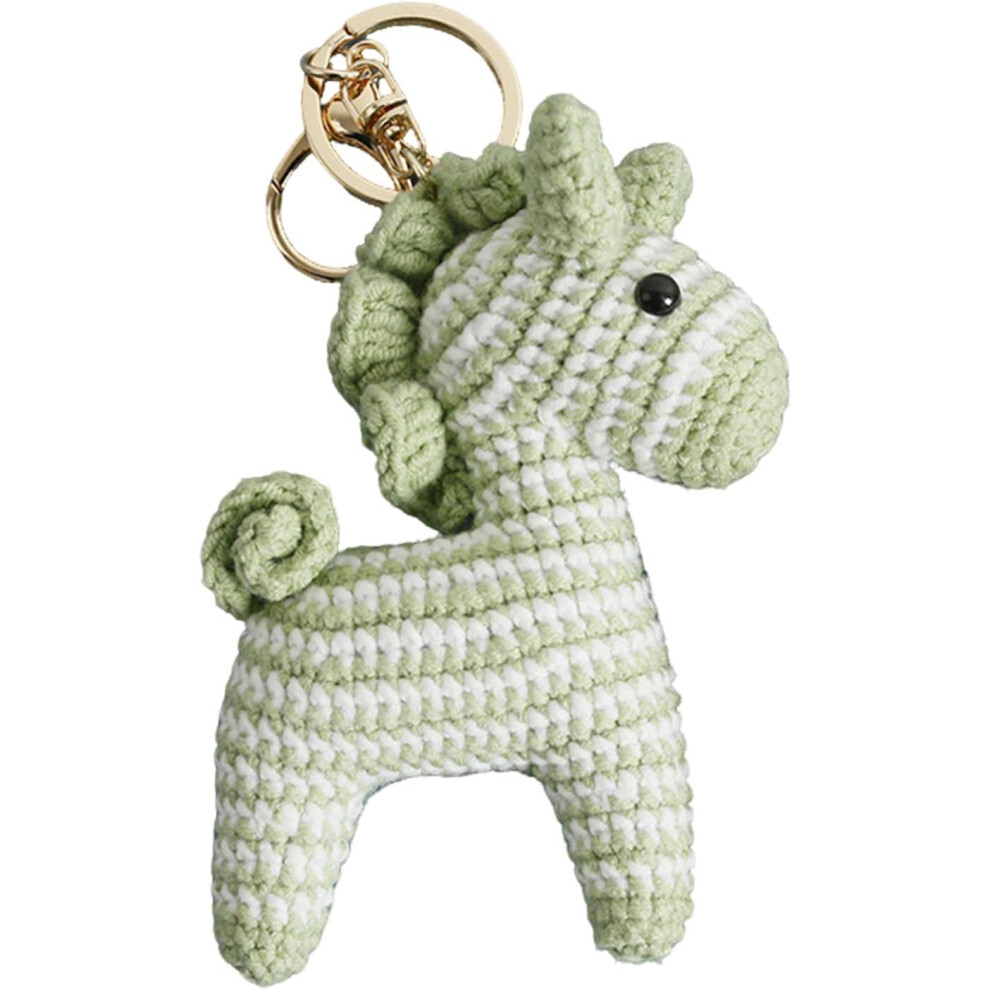 (Green) Horse Charm - Purse Charm For Handbags - Decorative Fashionable Pony Pendant, Crochet Backpack Decoration, Jewelry Collection, Outdoor Gear