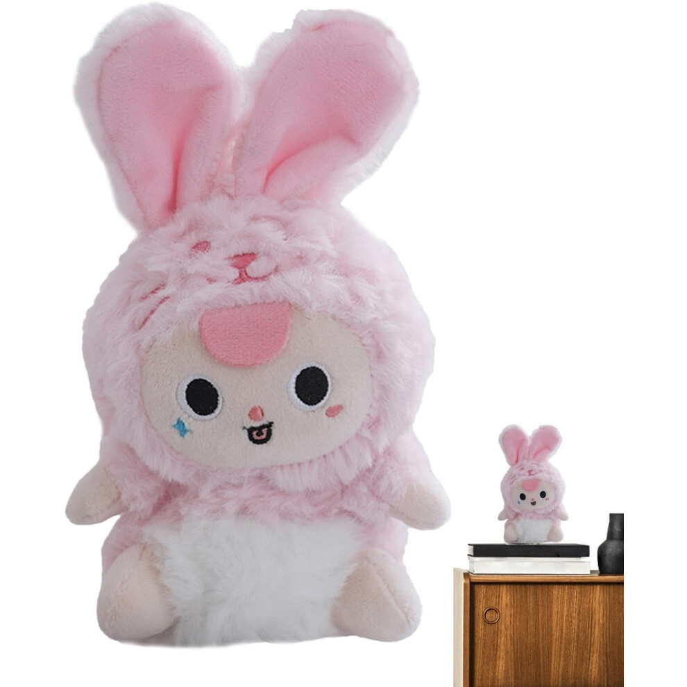 (Pink) Rabbit Stuffed Animal | Cute Rabbit Ornament Bunny,Stuffed Animal Doll Small Plush Stuffed Animals For Bag Keychain Car Pink