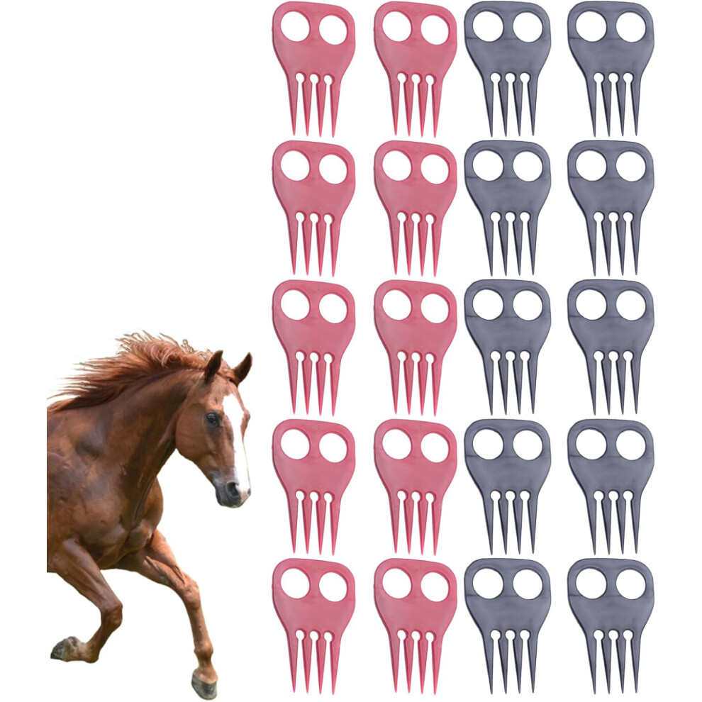 Horse Brush,Multifunctional Gentle Heavy-Duty Portable Grooming Brush - 20X Ergonomic Multipurpose Comb for Livestock & Pet Bathing, Undercoat