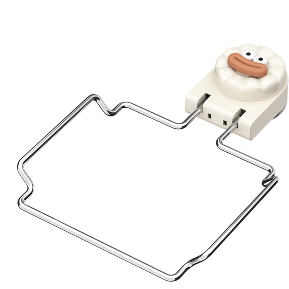 (Creamy) Food Catcher Filter Holder for Sink, Foldable Sink Strainer Holder, Multi-Purpose Storage Rack for Restaurant, Hotel, Domestic Kitchen, Small Dining
