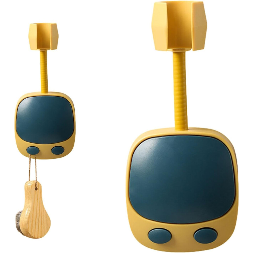 ( And Yellow) Handheld Shower Holder | Suction Cup Shower Rack No Punching - Reusable Portable Rack No Punching Needed Shower Head Holder For Show Blue/Yellow