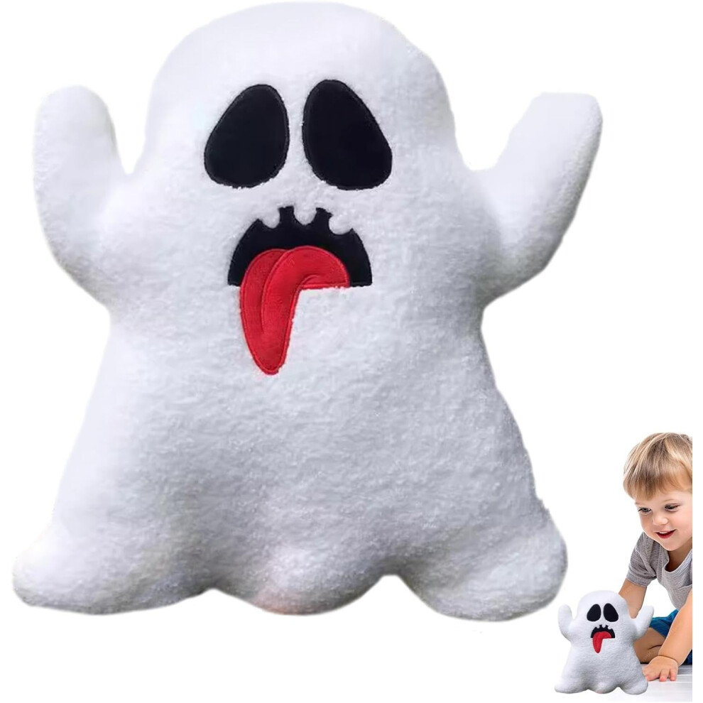 (20×20cm) Ghost Plush Pillow - Ghost Decorative Stuffed Pillows,Halloween Ghost Spooky Throw Pillows Ghost Stuffed Animal for Sofa Bed Holiday Children