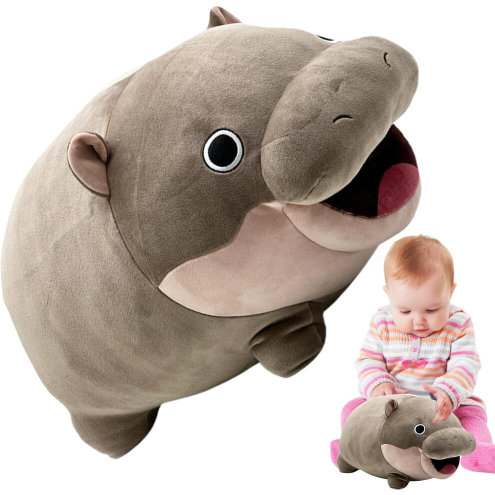 Hippo Plush | Cartoon Hippopotamus Plush Doll,Cute Stuffed Animals, Soft Animal Plushie Pillow Adorable Doll for Girls Boys, Home Car Bed Decor