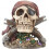 Skull Pirate Figure With Crossed Pistols 1