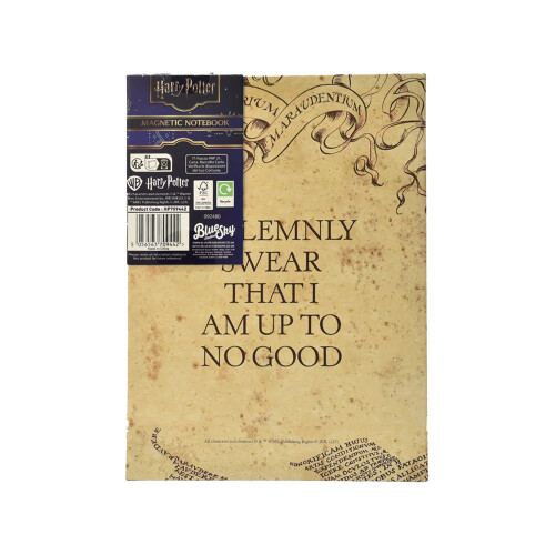 Harry Potter Harry Potter Marauders Map A5 Magnetic Notebook 1