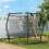 SPORTNOW 8ft Trampoline with Enclosure Net, Spring Cover, Black 1