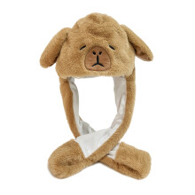 (Capybara) Funny Cartoon Capybara Hat - Moving Ears Furry Pikabula Hat - Holiday Party Cartoon Style Dress Up Hat