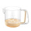 (Light Yellow) Salad Dressing Shaker Bottle Manual Stiring Cup 1